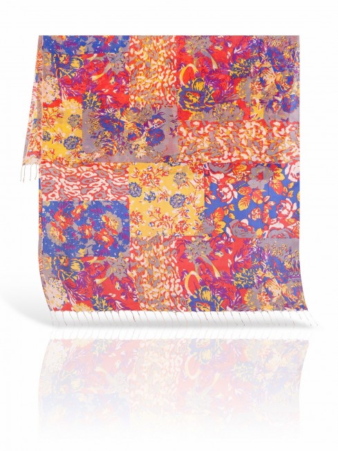 Палантин Женский S30-DENSE.FLORAL/LILAC